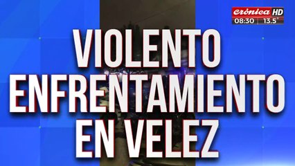 Tiros y puñaladas entre dos facciones de la barra de Vélez