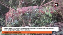 Familia productora de San Vicente perdió todas sus plantaciones por el temporal del fin de semana