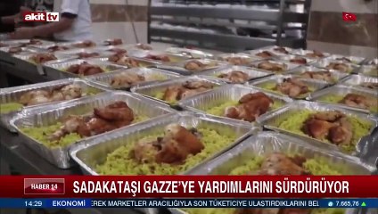 Sadakataşı Gazze'ye yardımlarını sürdürüyor