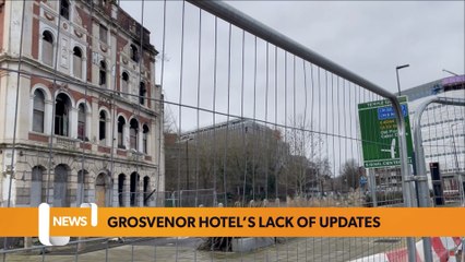 Bristol November 02 Headlines: Locals have complained as no updates have been issued for the GROSVENOR hotel closure