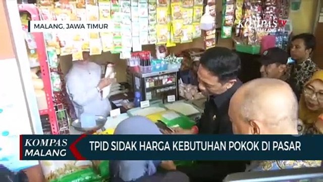 TPID Kota Malang Sidak Harga Kebutuhan Pokok di Pasar