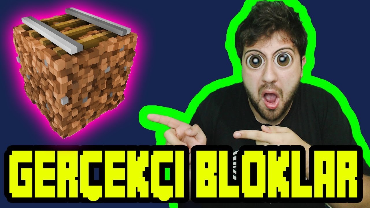 Minecraft Gerçekçi Bloklar Eklentisi [ 3D Block Texture Pack 1.10.2 ]
