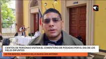 Cientos de personas visitan el cementerio de Posadas por el día de los fieles difuntos