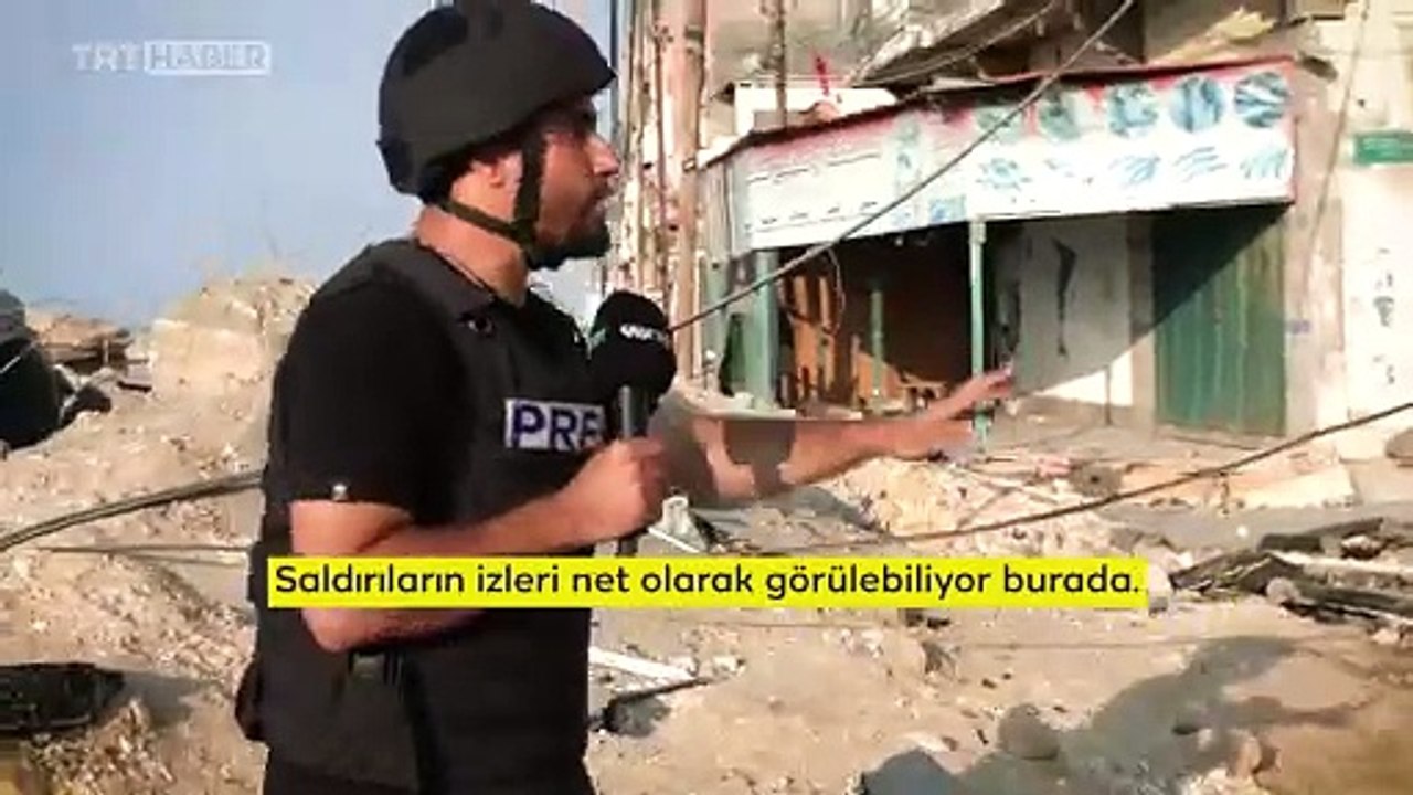 TRT Arabi, İsrail'in denizden de saldırdığı Şati Kampı'nı görüntüledi