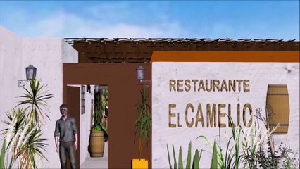 Restaurante EL CAMELLO  en Fuerteventura la pared  1975