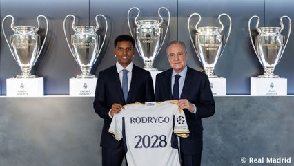 Rodrygo Goes extendió su contrato con el Real Madrid hasta 2028