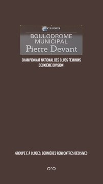 Championnat National des Clubs féminins deuxième division : Groupe E à Cluses, dernières rencontres décisives
