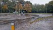 Flooding in Hayling Island after Storm Ciaran