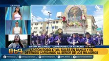 Huancayo: ladrón roba 47 mil soles y lo capturan cargando al Señor de los Milagros