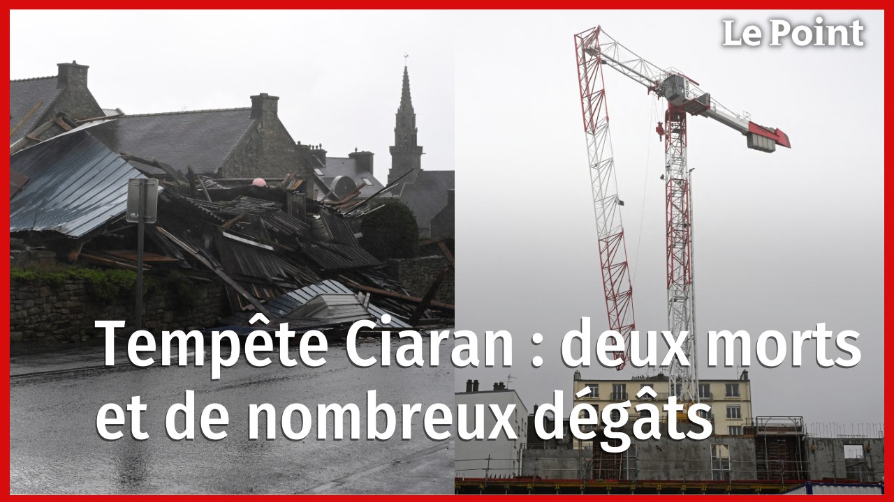 Tempête Ciaran : deux morts et de nombreux dégâts