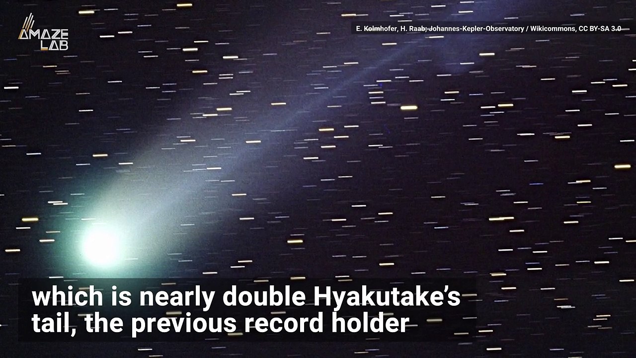 Breaking Records Left and Right! This Comet Tail Is Extremely Long