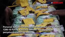 Penyelundupan 21 Kg Sabu Asal Malaysia Digagalkan Satgas Pamtas di Kalbar