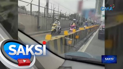 Mga motoristang dumaan sa EDSA bus lane kahit bawal, hinuli at tiniketan | Saksi