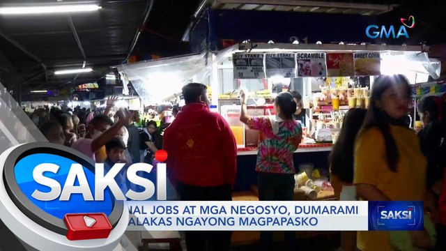 Seasonal jobs at mga negosyo, dumarami at lumalakas ngayong magpa-Pasko | Saksi