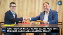Nueva foto de la infamia: Bolaños sella el pacto con el condenado Junqueras para investir a Sánchez