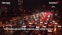 İstanbul’da sağanak yağış etkili oldu! Trafik yoğunluğu yüzde 90’a ulaştı
