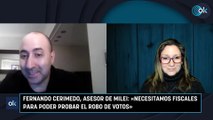 Fernando Cerimedo, asesor de Milei: «Necesitamos fiscales para poder probar el robo de votos»