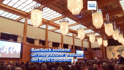 "L'Unione europea sarà vulnerabile se non si allarga", dice Annalena Baerbock