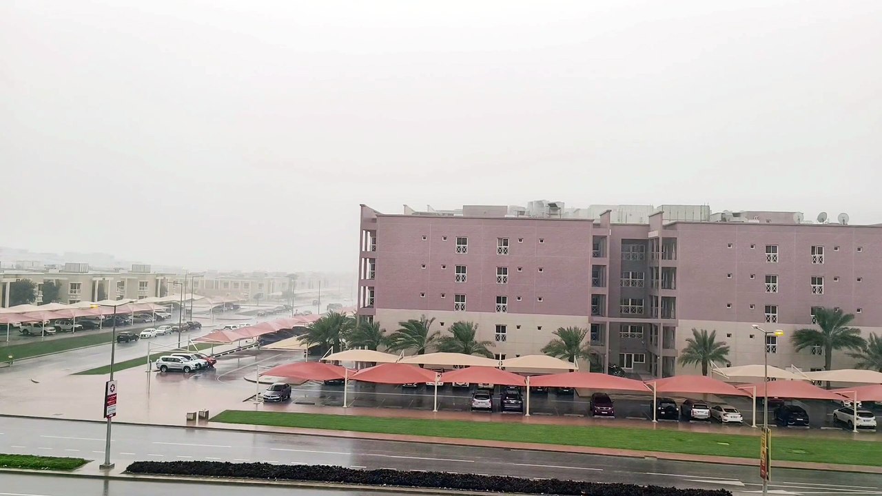 Heavy raining here