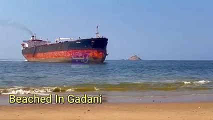 Ship Beached In Gadani Ship Breaking Yard