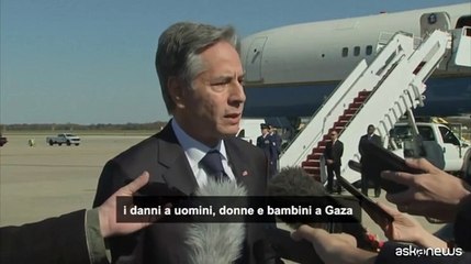 Medio Oriente, Blinken: "Chiederemo a Israele misure concrete"