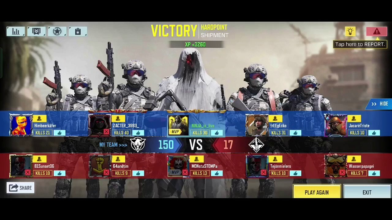 Cod mobile new match statistics