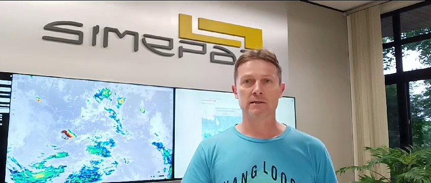 Ciclone e frente fria provocam novas tempestades no Paraná, alerta Simepar