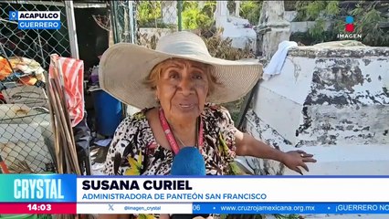 ¡Solos! Así lucen los panteones en Acapulco tras el paso de Otis