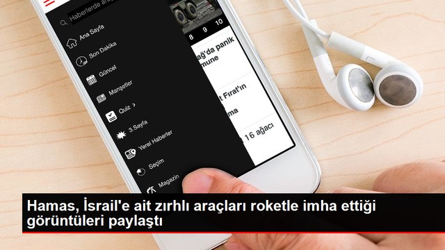 Hamas, İsrail'e ait zırhlı araçları roketle imha ettiği görüntüleri paylaştı