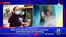 El Agustino: Mujer deja a su hija en el colegio y la encuentra en hospital