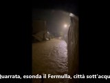 Quarrata sott'acqua: esonda il Fermulla, strade come fiumi e danni / Video