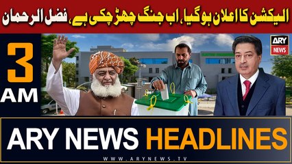 ARY News 3 AM Headlines 3rd November 2023 | General Election 2024
