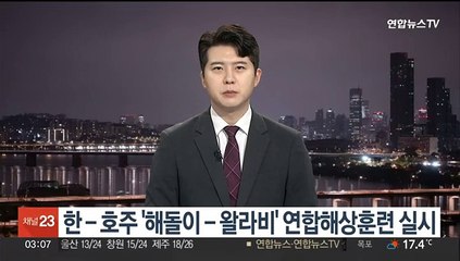 한-호주, 울산 인근 해상서 연합해상훈련