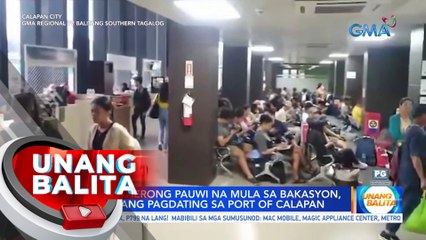 Mga pasaherong pauwi na mula sa bakasyon, patuloy ang pagdating sa Port of Calapan | UB