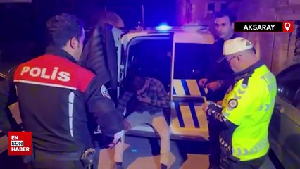 Aksaray sokaklarında polis-şüpheli kovalamacası