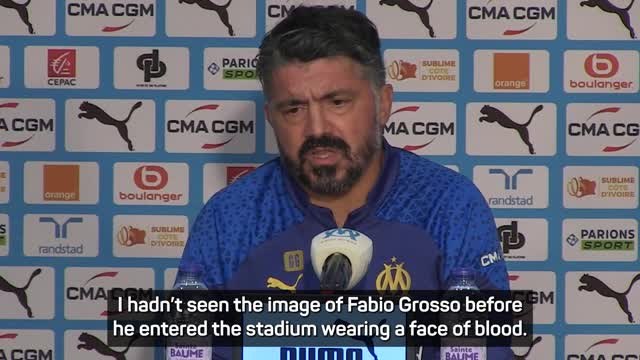 Gattuso glad Marseille v Lyon was abandoned after seeing Grosso's injuries