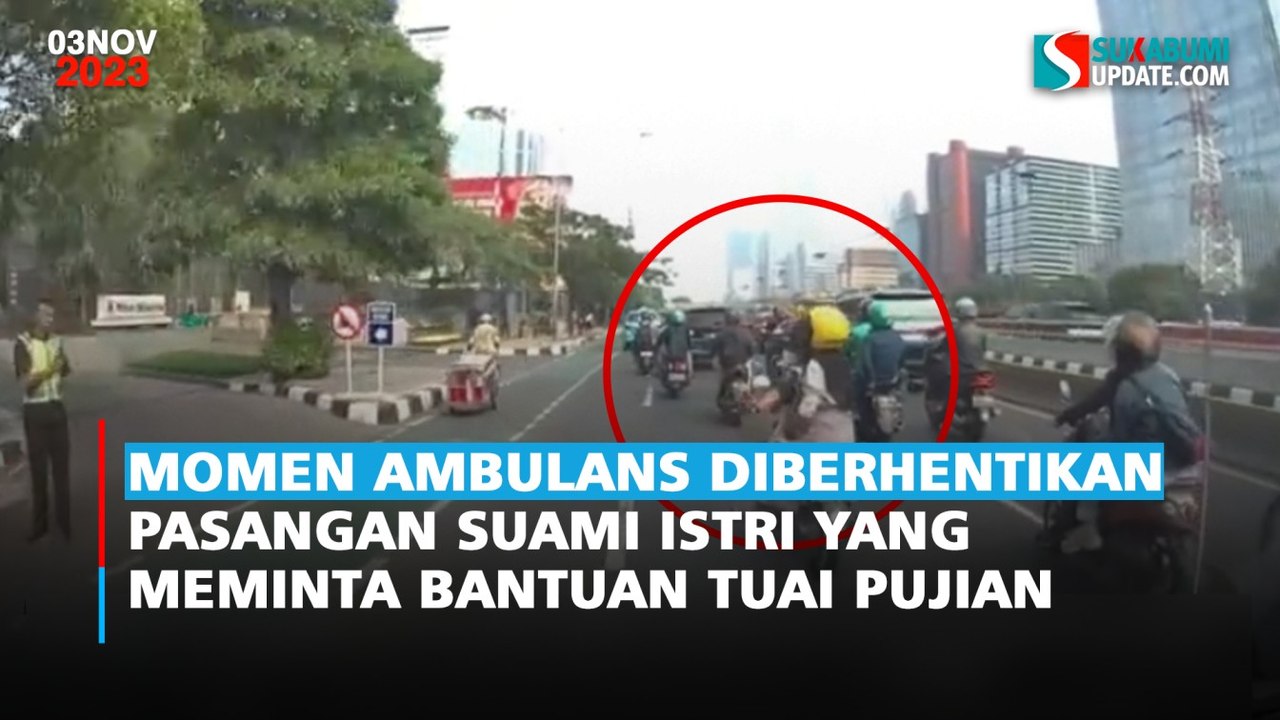 Momen Ambulans Diberhentikan Pasangan Suami Istri Yang Meminta Bantuan Tuai Pujian