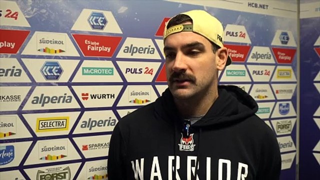 Scott Valentine (HCB) vor dem Duell mit Salzburg