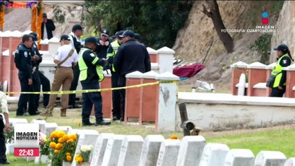 Sicarios en moto asesinan a empresario y su escolta en panteón de Naucalpan, Edomex