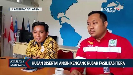 Hujan Disertai Angin Kencang Rusak Fasilitas Kampus Itera