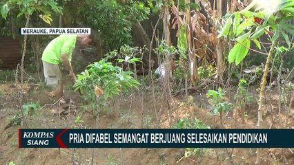 Salut, Pria Disabilitas di Merauke Berjuang Demi Dapat Gelar Sajaran