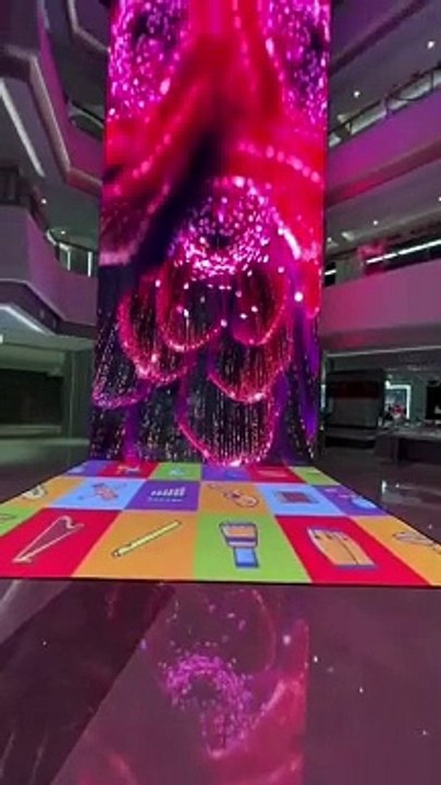 21 Meter Long LED With Interactive LED Floor #shorts #viral #shortsvideo #video #innovationhub