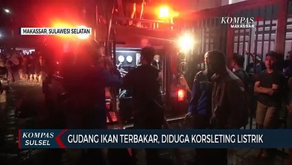 Download Video: Gudang Ikan Terbakar, Diduga Korsleting Listrik