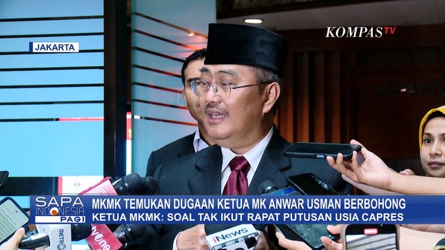 Ketua MKMK Ungkap Dugaan Anwar Usman Berbohong Soal Tak Ikut Rapat Putusan Usia Capres