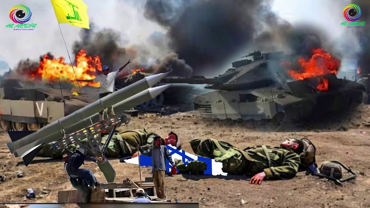 Breaking News :  Hezbollah Guided Missile Hits Israeli Tank Convoy on Border