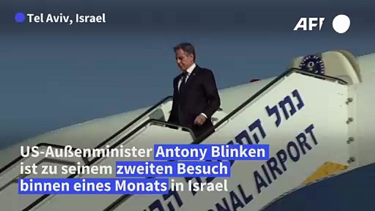 US-Außenminister Blinken in Israel eingetroffen