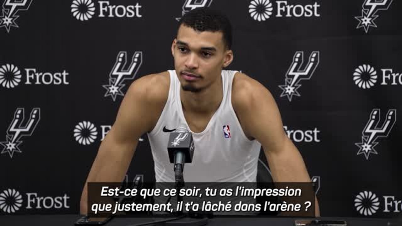 Spurs - Wembanyama : “Je fais encore des erreurs de rookie”