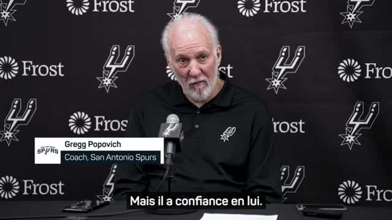 Spurs - Popovich : “Wembanyama est un joueur aux multiples facettes”