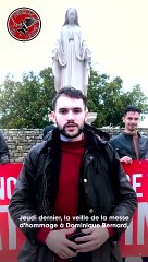 Île de Ré : la statue de la Vierge enchaînée et cadenassée