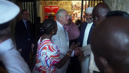 King and Queen visit Fort Jesus in Mombasa